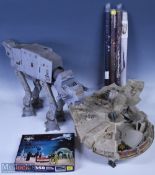 Vintage Star Wars Ships Vehicle, Posters, Jigsaw - to include a Star Wars At-At, missing some