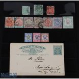 Rhodesia & Nyasaland - Collection of 13 Stamps & Post Card. 1890s-1910. All British South Africa &