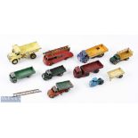 Dinky Meccano Commercial Diecast Toy Cars, a play worn collection to include 522 Big Bedford -