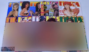 Erotica 1986-1996 Fiesta Adult Magazines a collection to include vol (20) 10, (21) 5, (22) 1, 5, (