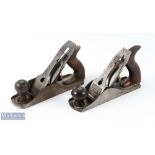 2x Stanley Bedrock No. 604 Plane Woodwork Tool one has a record blade inside with a crack to one