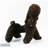 1950s Merrythought Toy Pet Poodle Dog with Musical wind-up tail, in working condition, with signs of