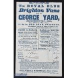 Royal Blue Brighton Vans April 1838 detailed receipt for 2 Shillings and 10 pence paid by Col Ballow