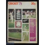 Sport - Cricket - 'Cricket '73' brochure being a review of that season, signed by various cricketers