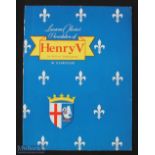 Laurence Olivers "Henry V" 1944-45 Programme - this Classic War Time Technicolor Film. A large