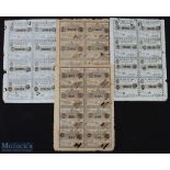 Cuba History - Selection of Cuban Lottery Ticket Sheets - the sheets dated 1844 and 1846 - 'Real