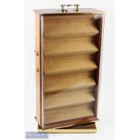 Shop Fitting Jewellery Display Case a rotating stand with lockable Perspex fronted cases on 2 sides,