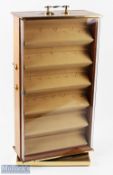 Shop Fitting Jewellery Display Case a rotating stand with lockable Perspex fronted cases on 2 sides,