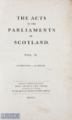1814 Acts of the Parliaments of Scotland 1424-1567, Scottish History book vol II only large Folio