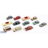 Dinky Meccano Diecast Toy Cars, a play worn collection to include NCB electric van - missing