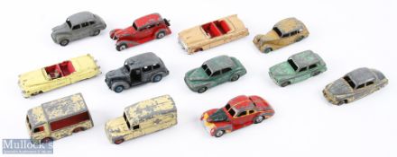 Dinky Meccano Diecast Toy Cars, a play worn collection to include NCB electric van - missing