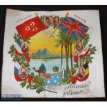 A Very Large & Beautiful Patriotic Printed Silk Entitled "Souvenir of Egypt" c1915 - attractive view