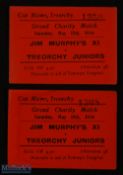 Tickets: 1934 Grand Charity match Jimmy Murphy’s XI (Jimmy then WBA later Manchester United) v