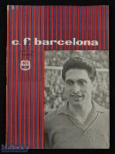 1960 Inter Cities Fairs Cup final match programme Barcelona v Birmingham City 4 May 1960; good. (1)