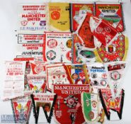 Manchester United football pennant selection features 1984/85 UEFA Cup, Man Utd Honours, 1983 FA Cup