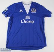 Everton player Jose Baxter match issue shirt 2015/2016 home blue shirt no. 37 (Best Wishes no. 37