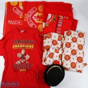 Manchester United Hats and Caps, pillows curtains and towels, varied selection, ideal for the fan (