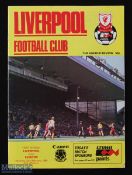 Autographed 1985/86 Liverpool v Everton programme signed by Bruce Grobbelaar, Ronnie Whelan, Sammy