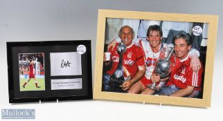 Liverpool Football Club signed photograph of the Boot room signed by Roy Evans and Ronnie Moran,