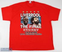 Liverpool 2018 Champions League final in Kiev souvenir shirt Fruit of the Loom original label, XL,