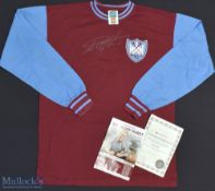 1964 West Ham United FC Replica Signed Football Shirt made by Score Draw, long sleeve, size L with