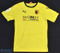 2015 Watford FC Women's Super League Football Shirt sponsored by McGinley Support Services, made