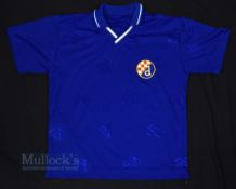 Dinamo Zagreb Home Football Shirt no labels, no sponsors, in blue, short sleeve, adult size L