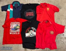 Manchester United T-shirt selection features a red XL Man Utd button up polo styled shirt, XL Red