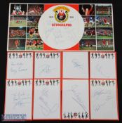 1984/85 Liverpool Champions of Europe (Crown Paints sponsor) fold out card with autographs Billy