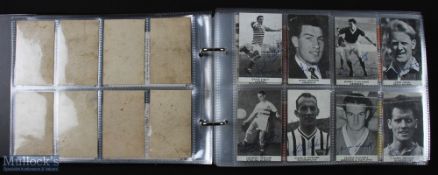 Album containing football trade cards to include 1960 Chix Scottish Footballers (23/24), 1962/63 A &