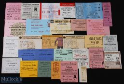 1950-2000 British Football Ticket lot, with noted matches of West Ham v Wolverhampton 1958, Fulham v