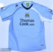 Manchester City 2008/09 Garrido No 15 match issue home football shirt Premier League badges to