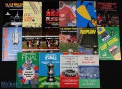 Selection of Manchester Utd big match football programmes to include FAC finals 1957 v Aston