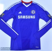Chelsea 2010/11 Mikel No 2 match issue home football shirt 'Champions' Premier League badges to