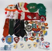 Collection of football memorabilia to include 1975 FAC final West Ham Utd rosette; 1980s England