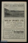 War time 1943/44 Cardiff City v Swansea Town football league (west) cup programme 29 April 1944; 4