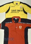 Newton AFC Training/ Polo T-shirt size L in red and black, plus a Newton AFC Away football shirt