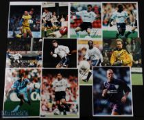 Tottenham Hotspur colour photographs featuring players, with individual marker pen signatures,