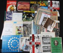 Collection of football memorabilia to include 1971 Bobby Moore Gallery of Soccer sides (huge chart