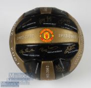 Manchester United 100th Anniversary Football 1902-2002, attractively coloured and printed with