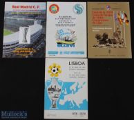 1967-1985 European Cup Final Football UEFA Programmes, to include Inter Milan V Celtic in Lisbon