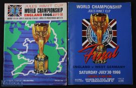 1966 World Cup Final match programme England v West Germany 30 July 1966 at Wembley, also tournament