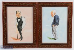 John Ireland Sporting Prints (2) features Neil Coles (Golf) and Ray Reardon (Snooker) - both