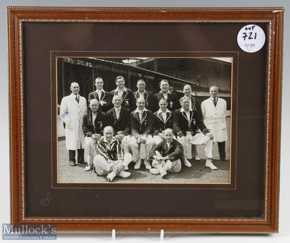 Rare multi-signed c1930s 'England Reunion' Cricket Photograph with signatures featuring Jack