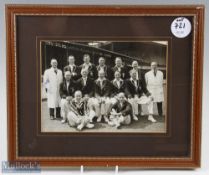 Rare multi-signed c1930s 'England Reunion' Cricket Photograph with signatures featuring Jack