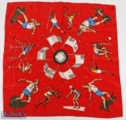 1958 Empire Games Silk Scarf, 63cm square