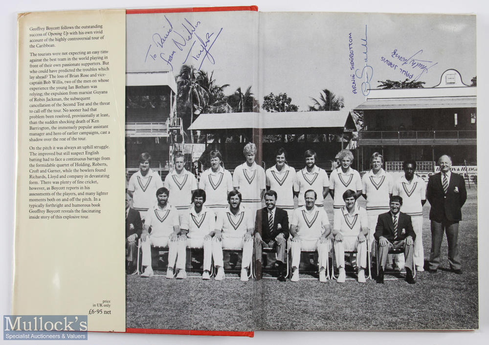 Signed Cricket Books, to include Geoffrey Boycott In The Fast Lane West Indies Cricket Tour 1981, - Image 2 of 8