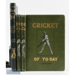 The book of Cricket - C B Fry c1920 A New Gallery of Famous Players - large folio sized book, plus