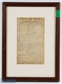 1903 MCC Cricket Scorecard, Gentlemen v Players, with a memorable score of 168 by A C Maclaren,