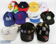 International Tour Cricket Baseball Caps, to include ICC twenty 20 England Sri Lanka, 2012, ICC
